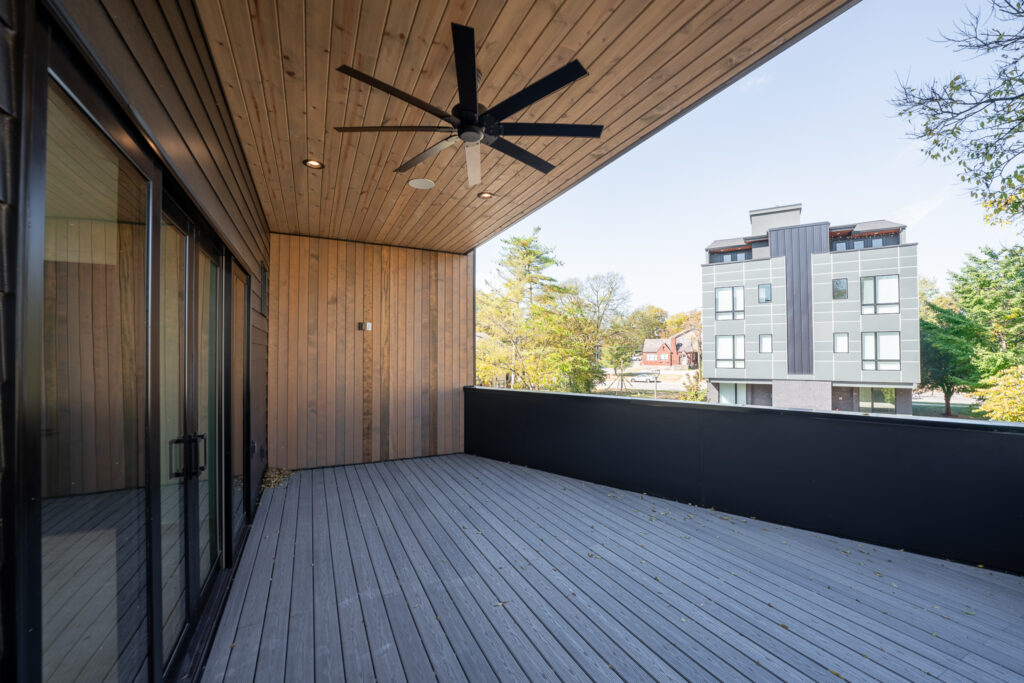 3122 A Belwood - by Rainer Schuertzmann-21 patio looking out over the westend area with wood ceilings and a large fan