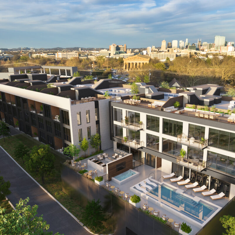 Athena at the Park exterior rendering
