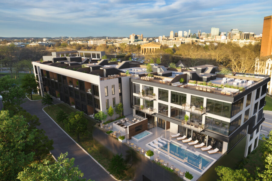 Athena at the Park exterior rendering